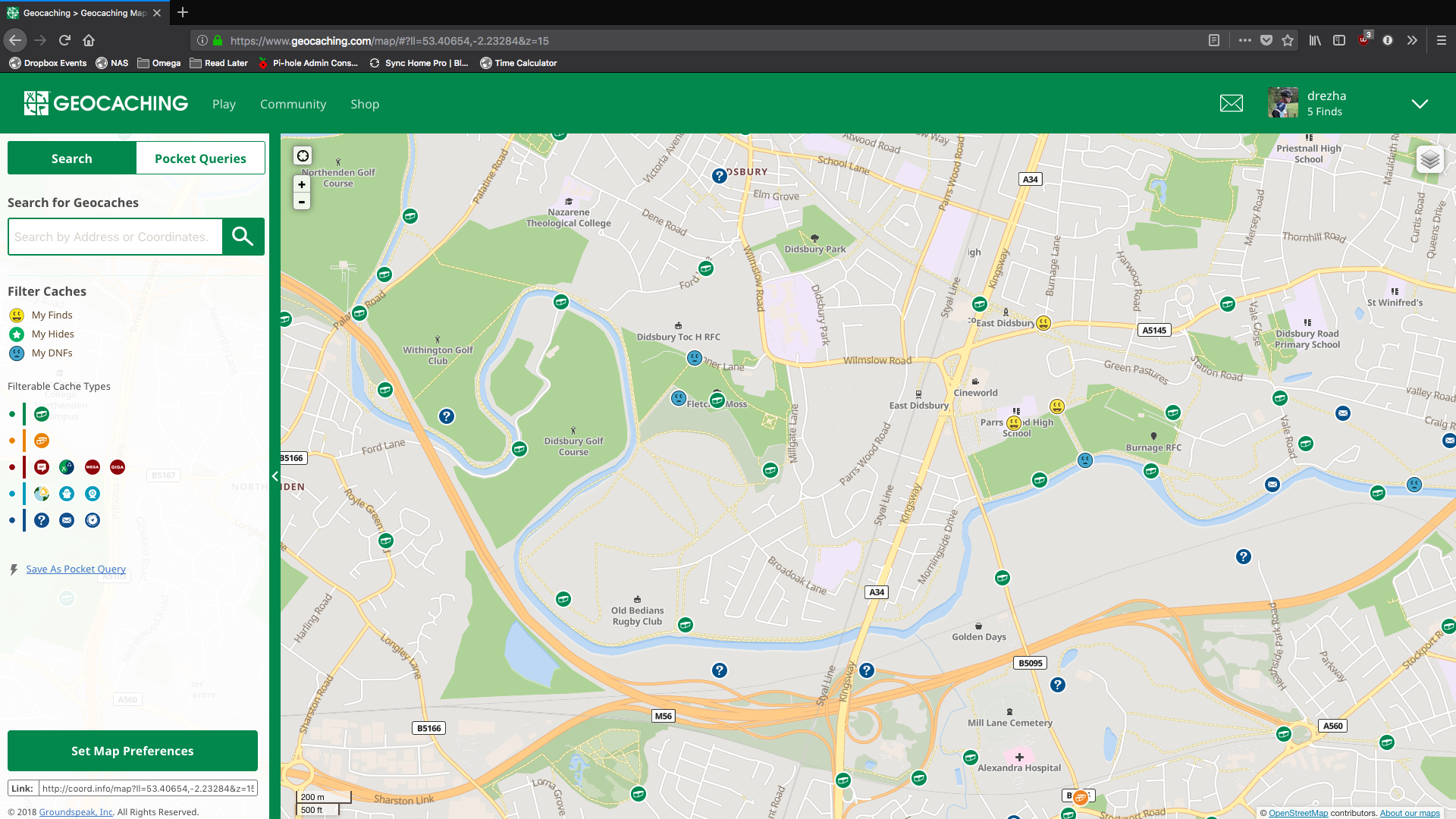 Geocaching Map